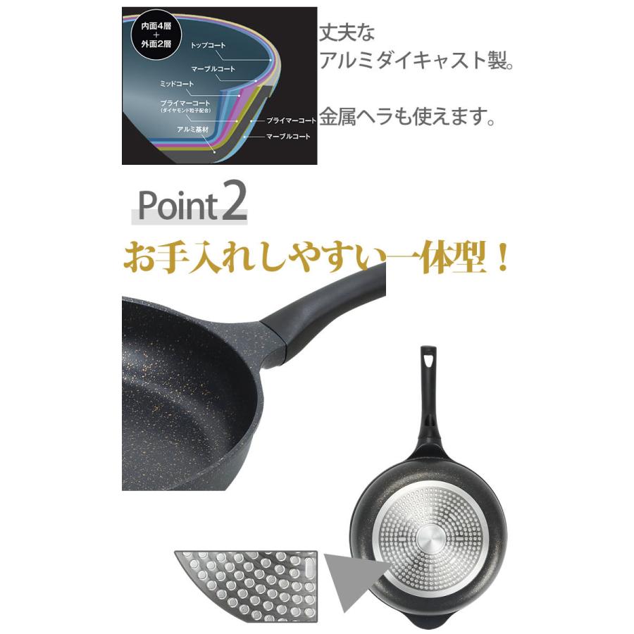 IH対応フライパン 28cm レイヤー マーブルダイヤモンドゴールド IH対応深型フライパン HB-5246 パール金属 :4549308552461:e-暮らしRあーる - 通販 - Yahoo!ショッピング IH対応フライパン 28cm レイヤー マーブルダイヤモンドゴールド IH対応深型フライパン HB-5246 パール金属 :4549308552461:e-暮らしRあーる - 通販 - Yahoo!ショッピング