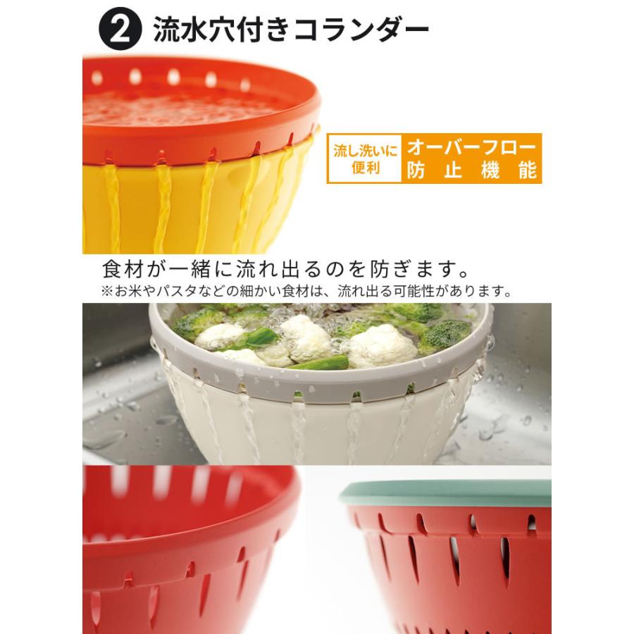 RISU(家具、インテリア) ボルコラ ザル ボウル セット 蓋付き RISU(家具、インテリア) ボルコラ ザル ボウル セット 蓋付き