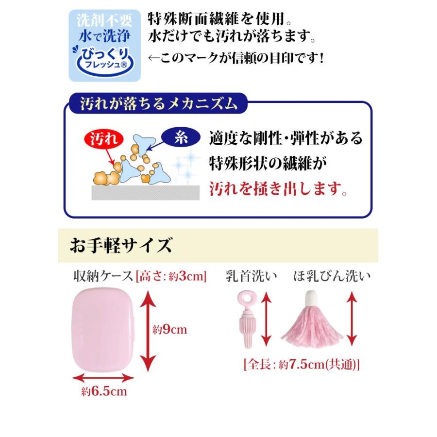びっくりフルフルほ乳びん洗い サンコー 日本製 哺乳瓶洗い 乳首洗い 手のひらサイズ 水で洗浄 グレー CL-90｜kurashi-arl｜04