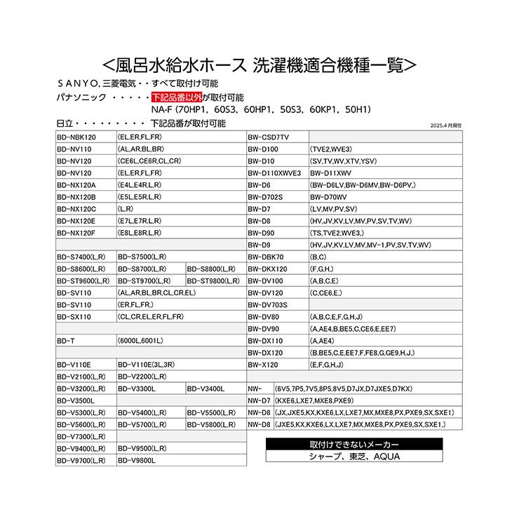 Panasonic 風呂水給水ホースセット 4m PT171-871S-4 SANEI : e