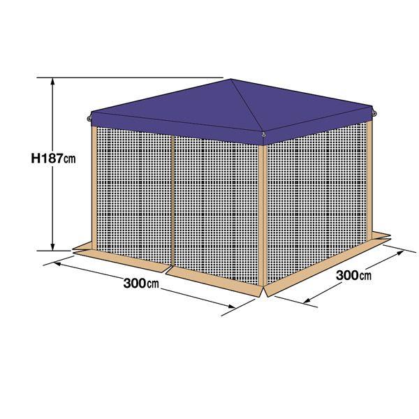 キャプテンスタッグ スピーディー300uvスクリーンパネル