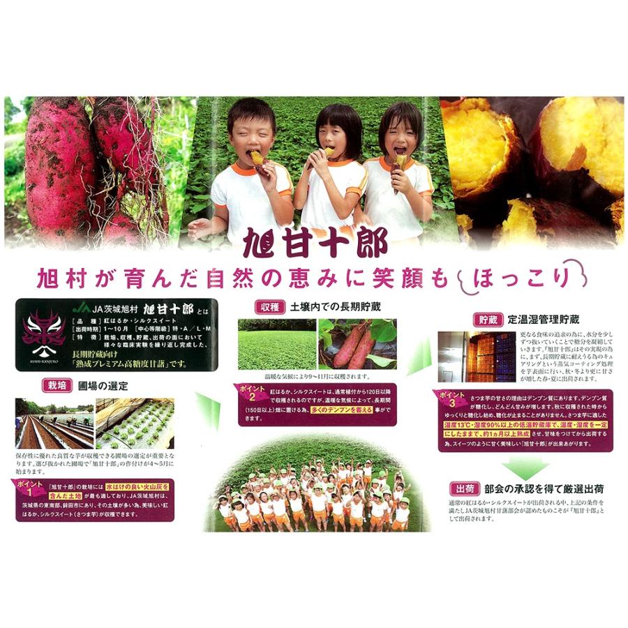 茨城県 旭村 熟成高糖度さつまいも ”旭甘十郎 紅はるか” S/M/Lサイズ