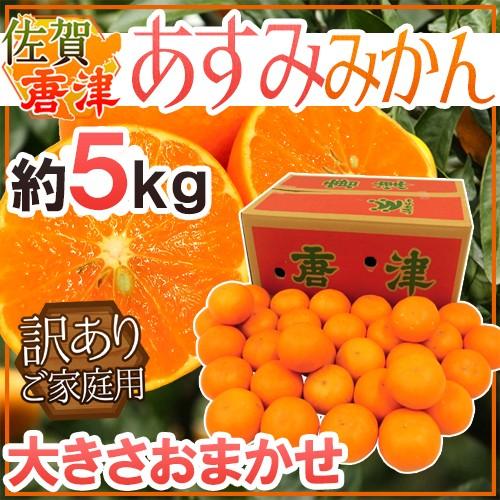佐賀県 JAからつ ”あすみみかん” 訳あり 約5kg 大きさおまかせ【予約 2