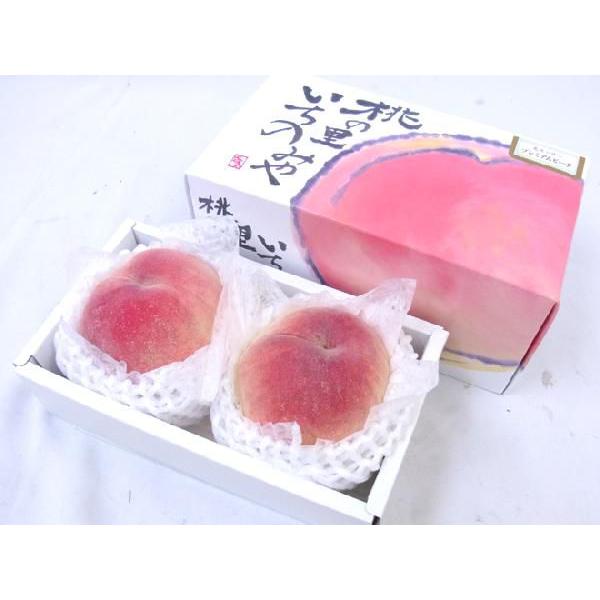 山梨県産 ”一宮 プレミアムピーチ 水蜜糖” 2玉入り 約800g（風袋込