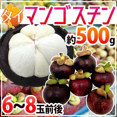 タイ産 マンゴスチン” M〜L 6〜8玉前後 約500g【予約 4月以降】 送料