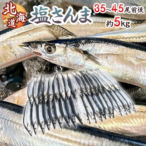 2025年新物！北海道産 ”塩さんま” 35〜45尾前後 約5kg サンマ