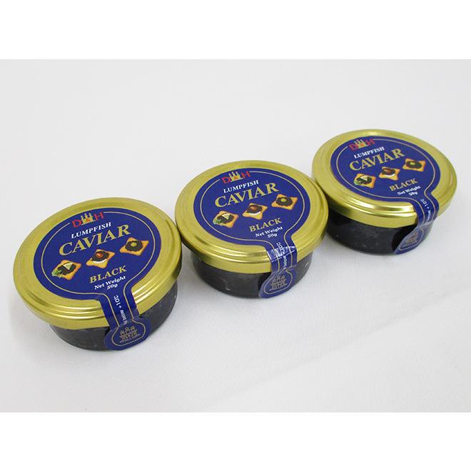 スウェーデン産 D＆H ”ランプフィッシュキャビア” 50g×《3個