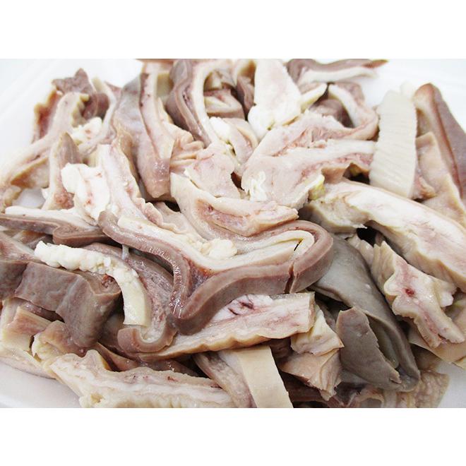 【豚カツ】 国産 ”豚胃袋（ガツ）ボイル” 約300g カット済み : くらし快援隊