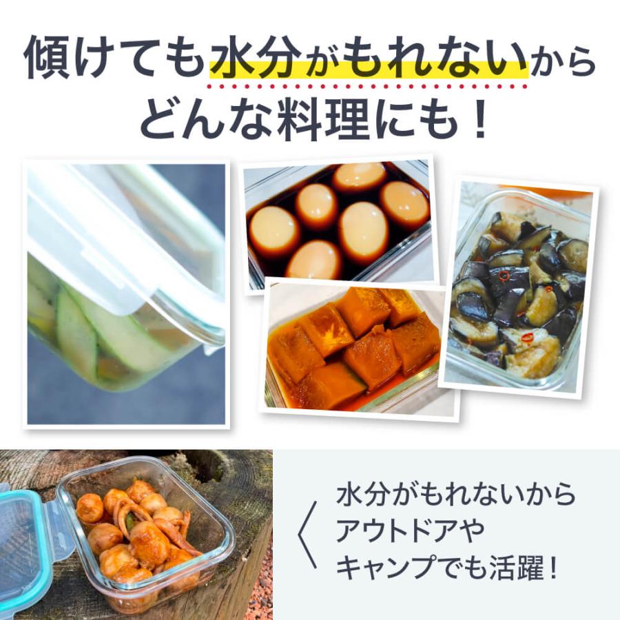 耐熱ガラス製保存容器 4個セット ガラス容器 IWANO 耐熱 タッパー