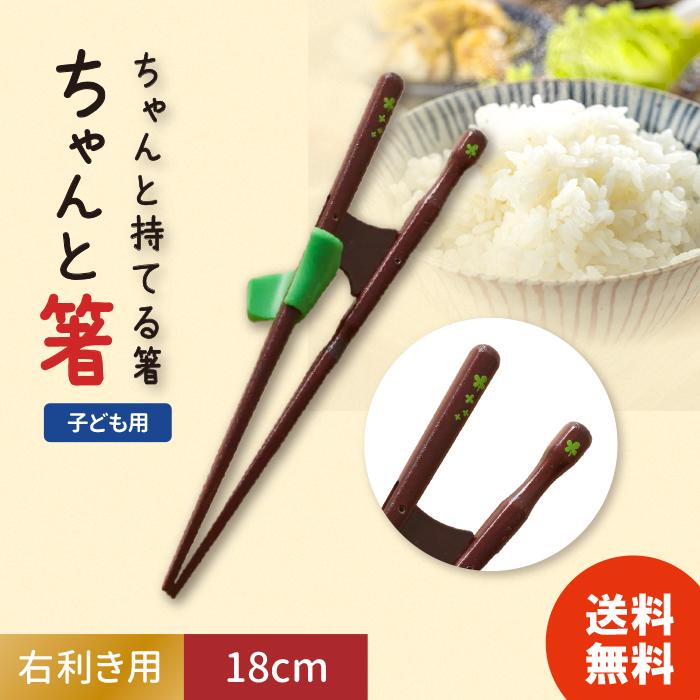 矯正箸 イシダ ちゃんと箸 18cm 子ども用 ブラック 右利き用（Yahoo!・暮らしのLife）