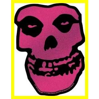 送料無料 Misfits Punk Rock Music Band ステッカー - ピンク Glitter Skull 並行輸入品｜kurashi-net-com