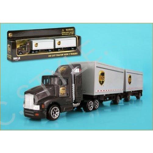 DARON 2011 UPS タンデム トラクター トレーラー 1/87 HOスケール ダイキャストトラック