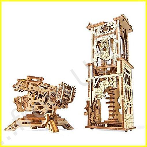 Ugears ユーギアーズ Archballista-Tower アークバリスタと攻城塔 70048 木のおもちゃ 3D立体 パズル