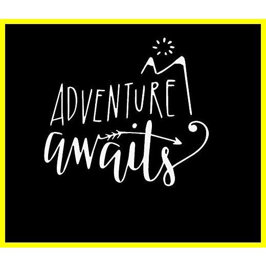 送料無料 CCI Adventure Awaits Mountains and Arrow Decal Vinyl ステッカー|Cars Trucks Vans Walls Laptop|ホワイト |5.5 x 5.1 in|CCI1875 並｜kurashi-net-com