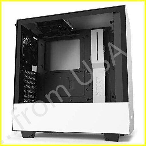 【未使用品】 NZXT H510 ホワイト  ブラック ミドルタワーPCケース 強化ガラスモデル CA-H510B-W1 CS7943 その他PCパーツ