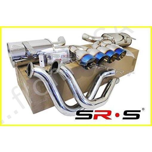 SRS Catバック Exhaust 1997-2004 シボレー コルベット C5/Z06 LS 5.7L クワッド 4インチ バーント用