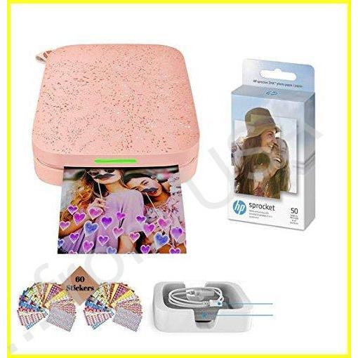 HP スプロケットフォトプリンター第2版インスタントソーシャルメディア写真を2x3の粘着性裏紙ブラッシ