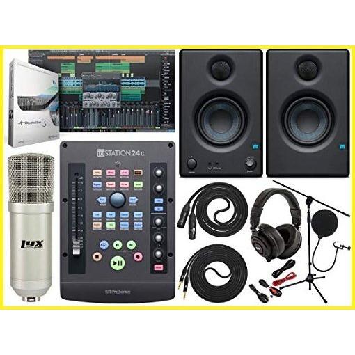 PreSonus ioStation 24c 2x2 USB-C アウディo Interface Pロッドuction コントロールler Eris E4.5 ペア 2-Way 4.5