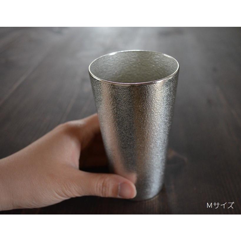 ビアカップ (L) | 能作 (富山県) [錫の酒器 ビール おしゃれ 本錫 ソフトドリンク アイスコーヒー 引き出物 プレゼント ギフト 贈り物 化粧箱入り 国産 日本製]の画像