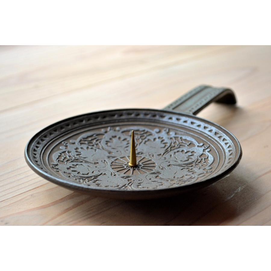 南部鉄器【ペルシャ紋燭台 | 鈴木盛久工房 (岩手県)】おしゃれ