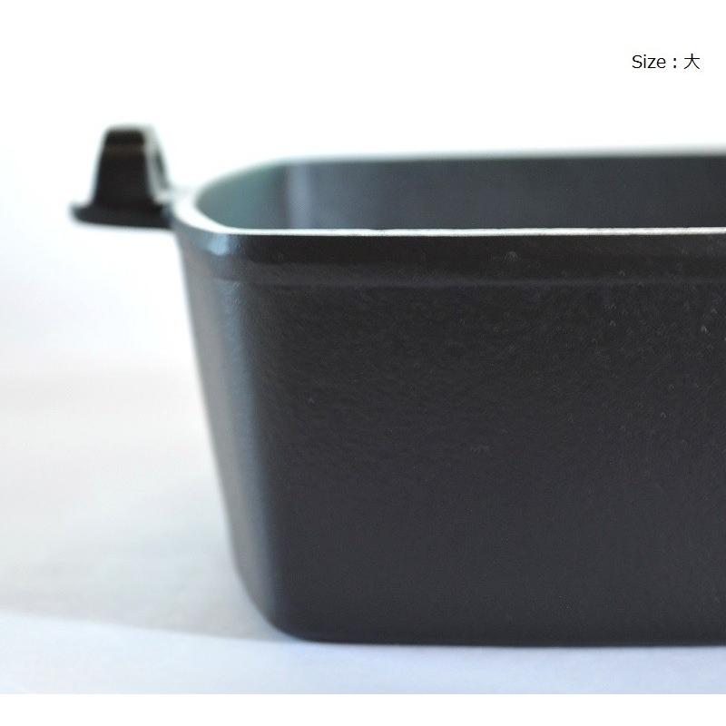 すき焼き鍋 南部鉄器【角鍋 (大)｜鈴木盛久工房 (岩手県)】IH対応 3〜4