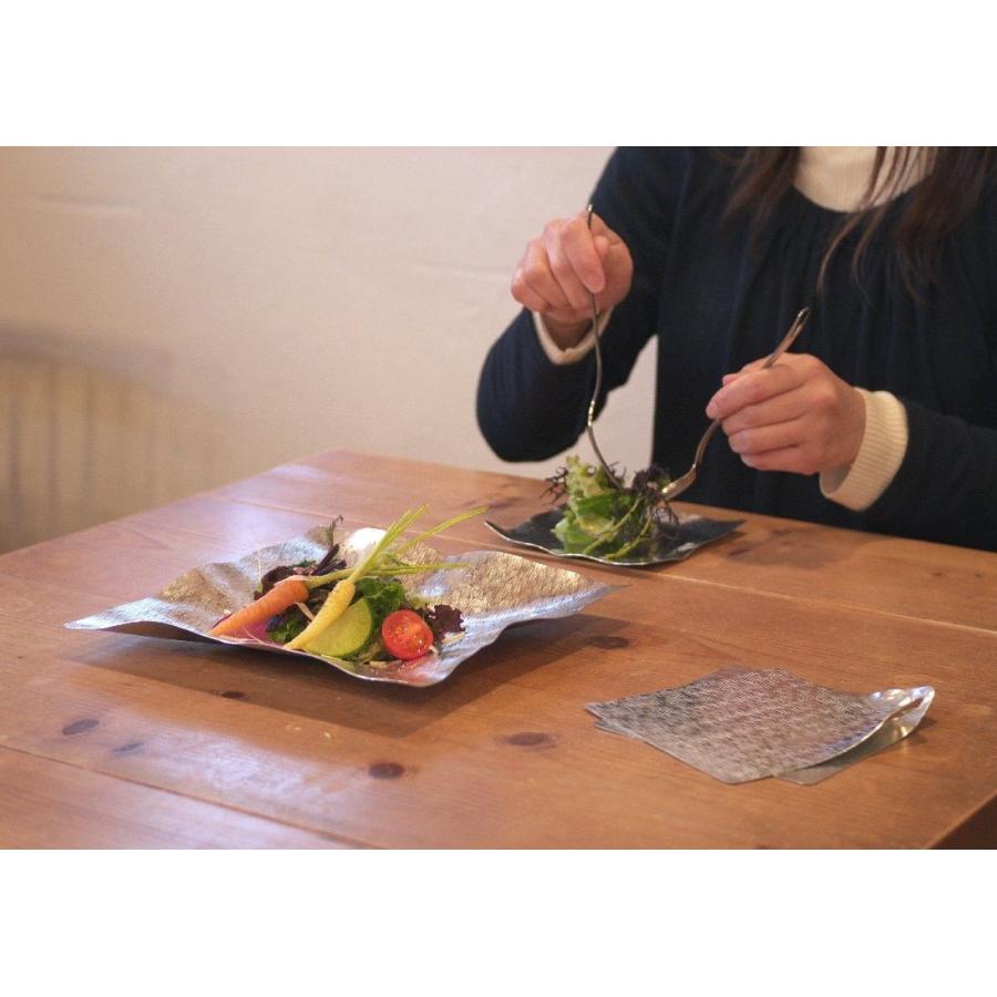 syouryu すずがみ 24cm | (富山県) [錫の皿 おしゃれ 自由に曲げて