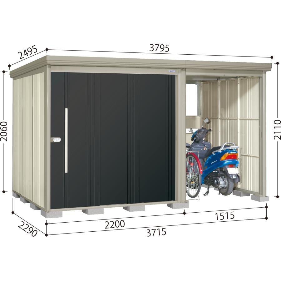 タクボ物置 物置 屋外 配送のみ 一般型/標準屋根 TP−3722 