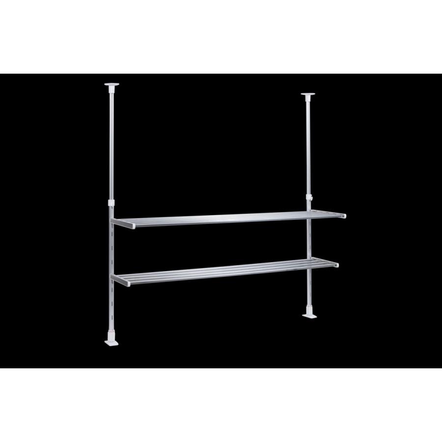 【数量限定】つっぱり棚2段 90cm TP2-90 Amazon｜田窪工業所 つっぱり棚2段 90cm TP2-90｜つっぱり棒・つっぱり