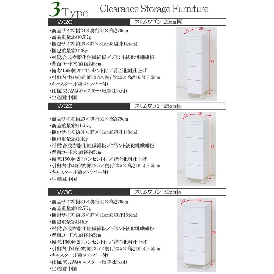送料無料 スリム ワゴン 20cm幅 お手入簡単 キッチン 洗面所 隙間 スキマ 収納 スペース有効活用 鏡面仕上 ホワイト 移動可能の画像