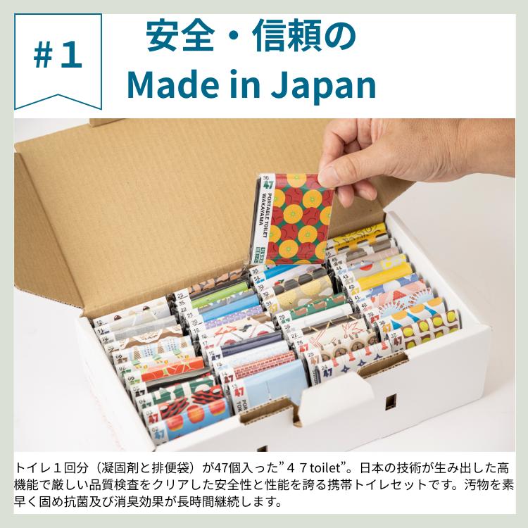 携帯トイレ(47回分)47都道府県 携帯トイレ 災害用 車 携帯トイレ女性用 大便 登山 大便用 こども 小便用 災害用トイレ 簡易トイレ 災害用品_6