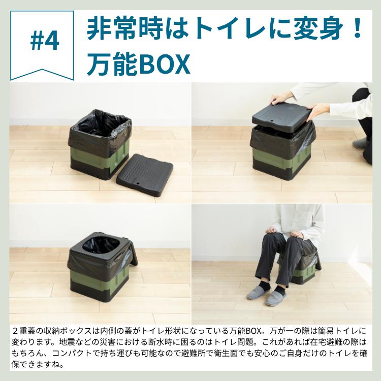 非常食 21食 ( 1週間 ) 備蓄BOX（トイレ） パン 5年 おにぎり セット