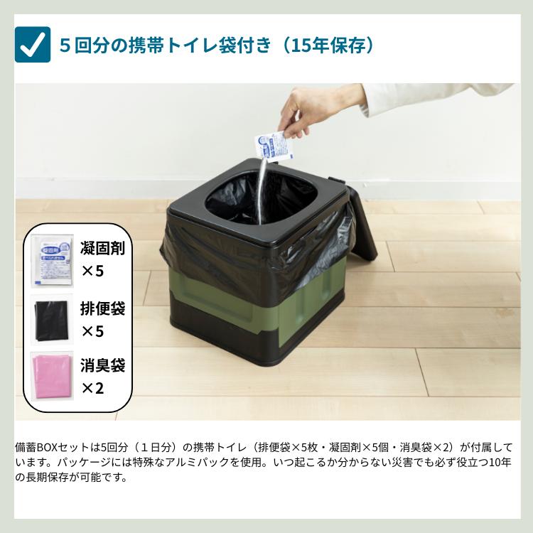 非常食 21食 ( 1週間 ) 備蓄BOX（トイレ） パン 5年 おにぎり セット