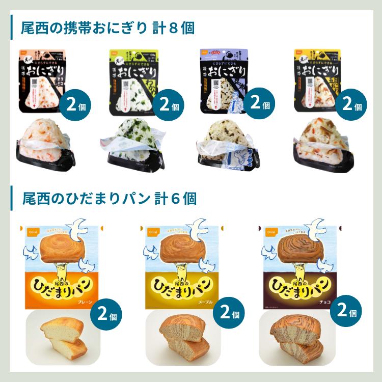 非常食 21食 ( 1週間 ) 備蓄BOX（トイレ） パン 5年 おにぎり セット