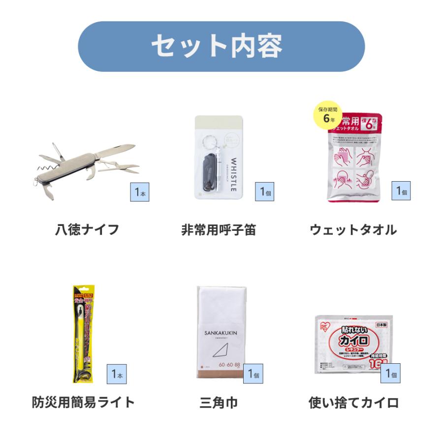 岸田産業 防災グッズ 緊急防災 31点セット(2000E) セット トイレ 食料