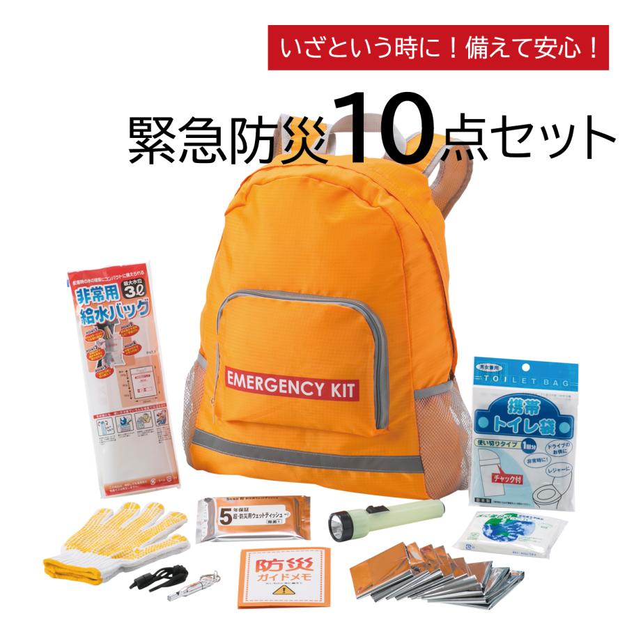 防災セット 緊急防災 10点セット(300A) 防災グッズ セット 防災