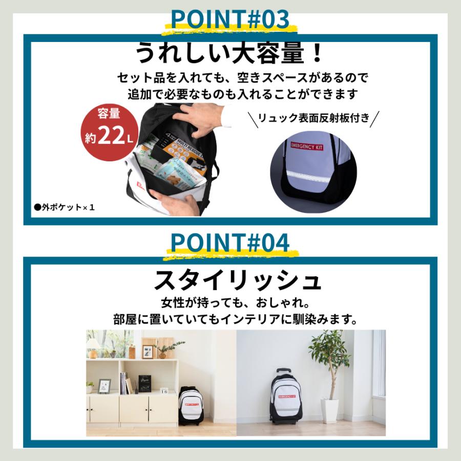 岸田産業 防災グッズ 防災セット 緊急防災 26点セット(2000A) 1人用