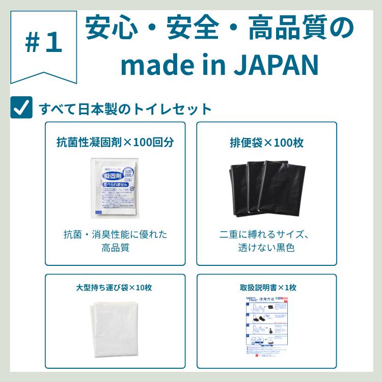 M＆T（エムアンドティー） SAFETY TOILET office 100回セット 防災