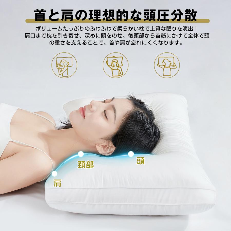 「爆買」枕 洗える ホテル枕 まくら 肩こり 安眠 枕 首が痛くならない pillow 人気 おすすめ 安眠枕 高反発 枕 ストレートネック 枕 低め 枕 高め 誕生日ギフト |  | 05
