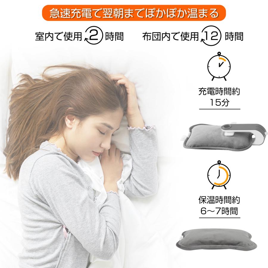 【タイムセール中】湯たんぽ 充電式 ゆたんぽ 蓄熱式 電気あんか 暖房 急速充電 素早く温める 電気湯たんぽ 車中泊 キャンプ 寒さ対策 湯たんぽ プレゼント |  | 04