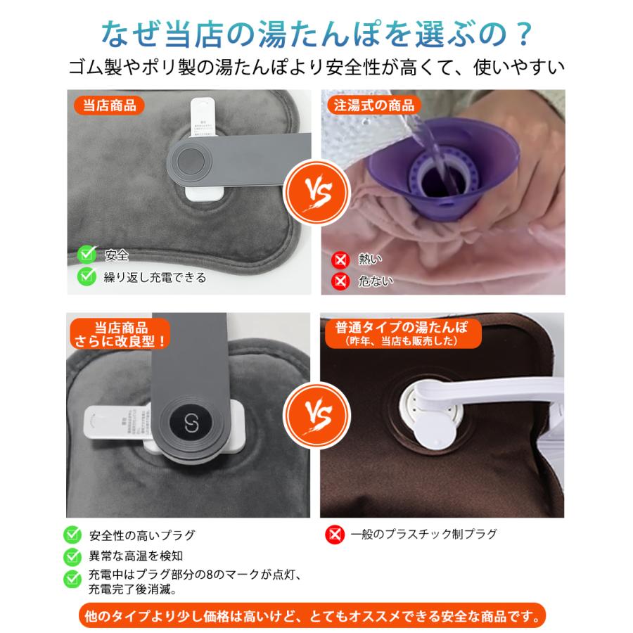 【PSE安全認証】湯たんぽ 充電式 電気あんか 蓄熱式 あったか 急速充電 素早く温める 繰り返し使用OK 湯たんぽ 電気湯たんぽ キャンプ 過熱防止 寒さ対策 |  | 04