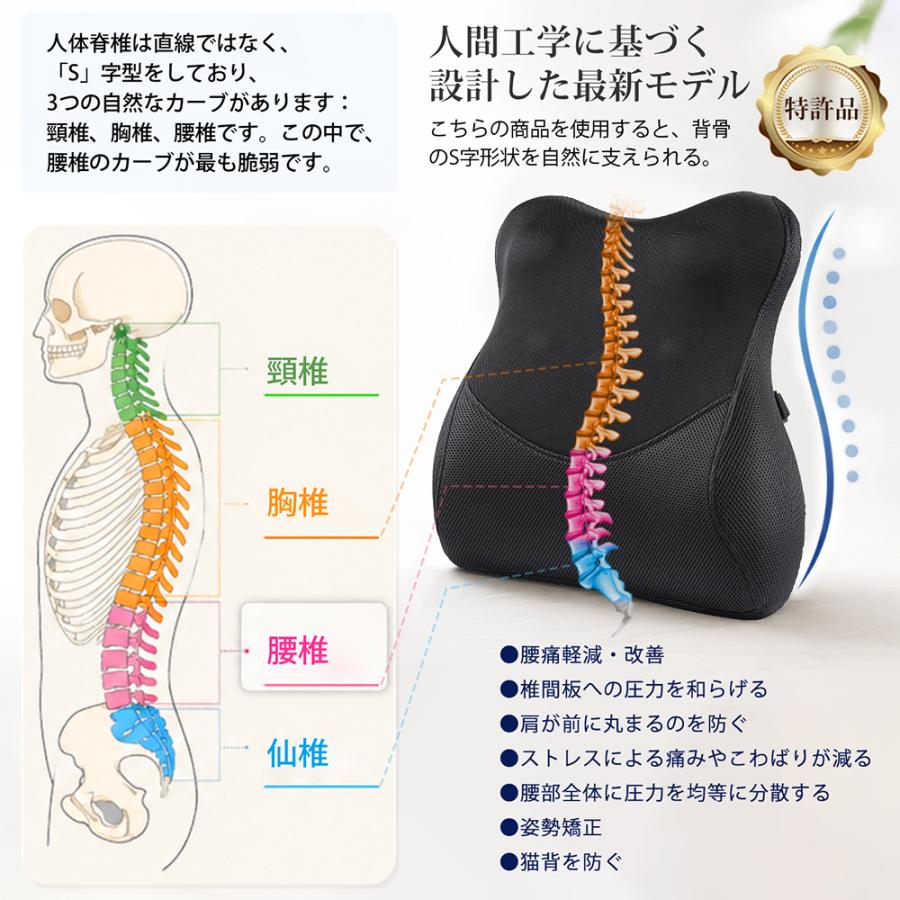 1位常連 IKSTAR 背もたれ クッション 腰当て 腰痛クッション 椅子用