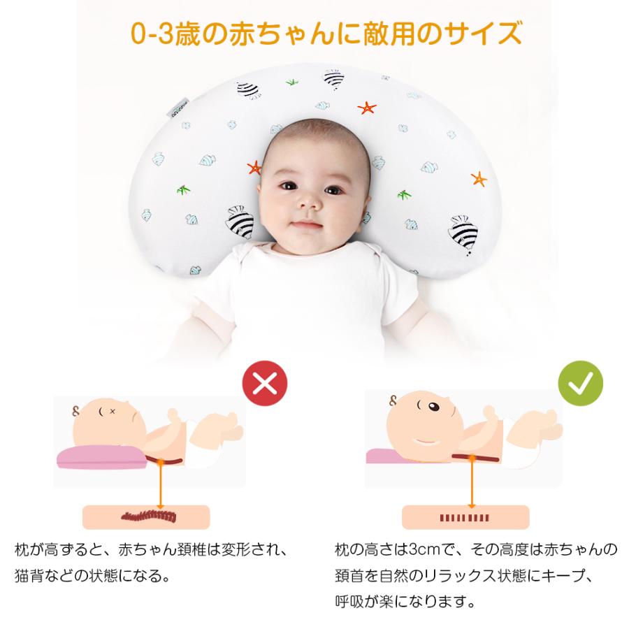 赤ちゃん 枕 ドーナツ枕 ベビー枕 洗える カバー付き 頭の形 まるく 絶壁頭防止 斜頭 変形 通気 頭の形が良くなる 新生児 出産祝い Zt 28 03 Jp 暮らし用品のアイケイスター 通販 Yahoo ショッピング