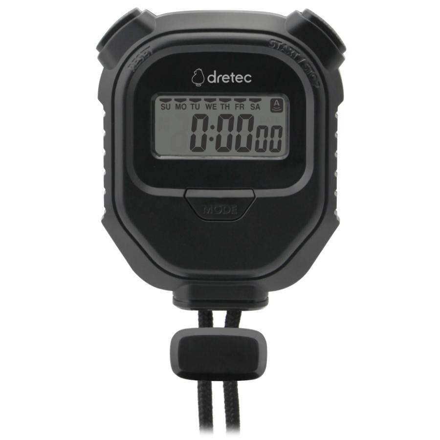 ドリテック ストップウォッチ 「ラグレ」 SW-126 BK ブラック（ポスト