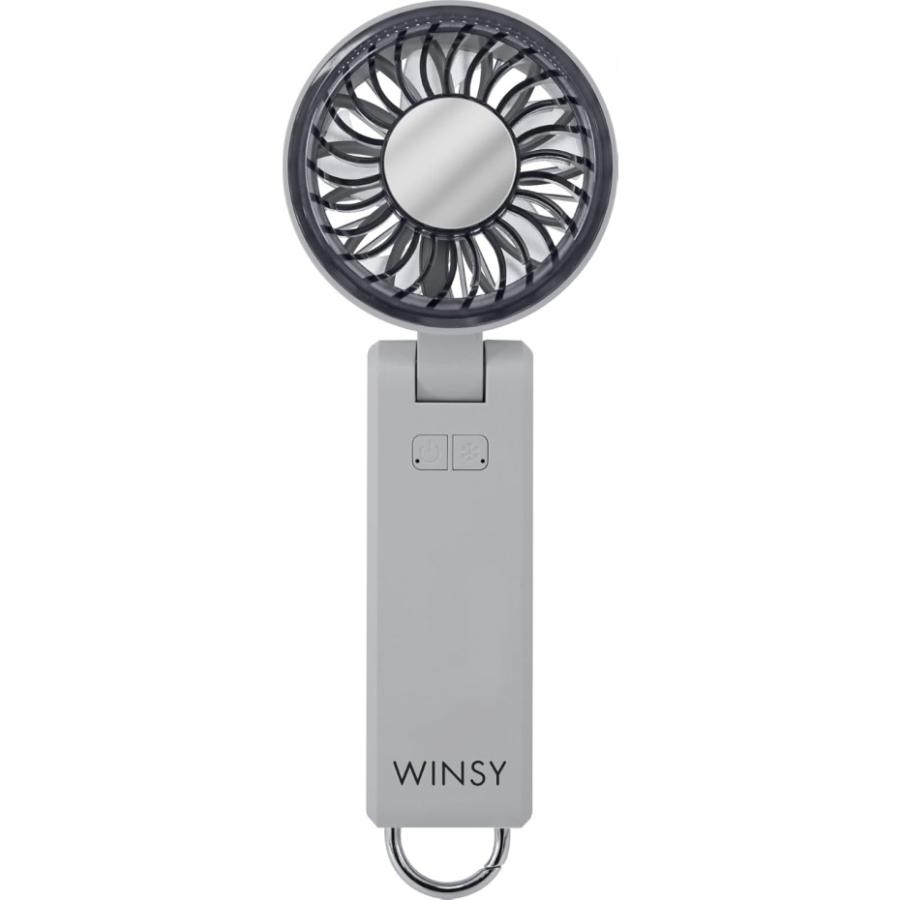 トレードワン WINSY(ウィンジー) USB充電式ペルチェファンタフ グレー