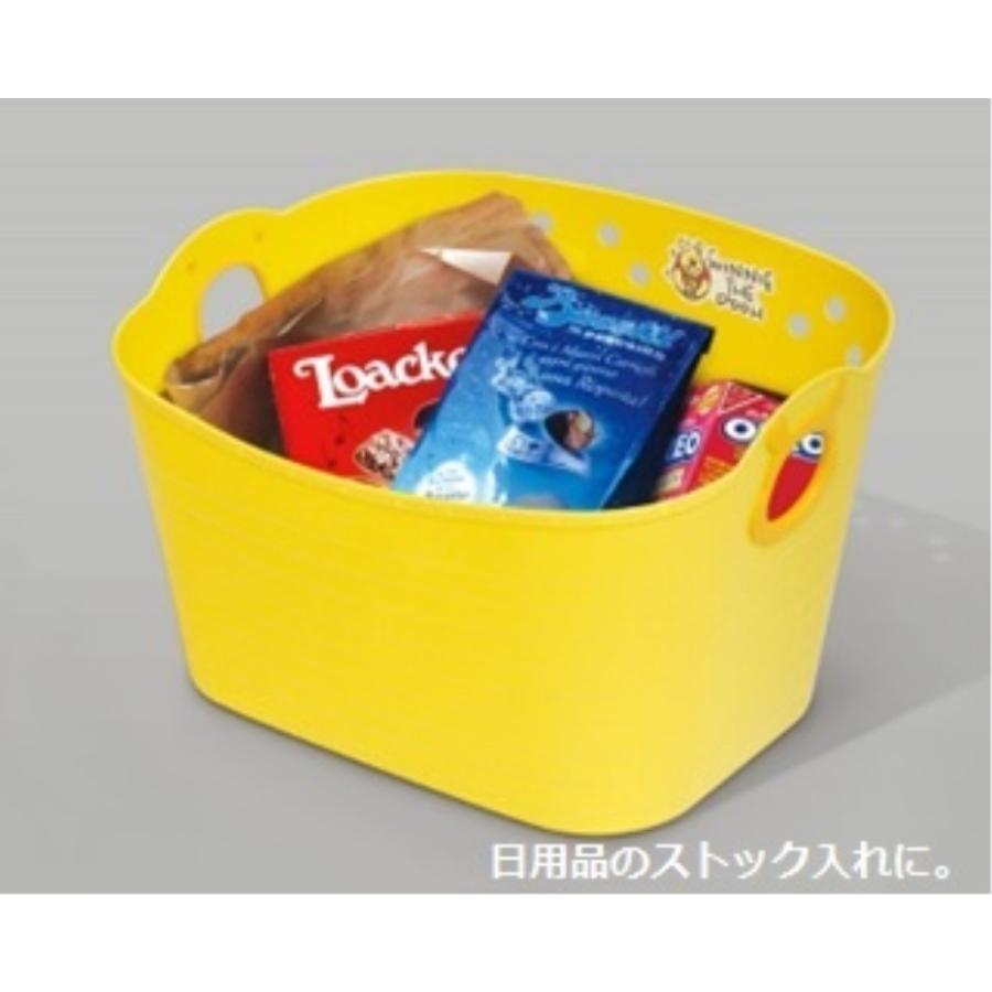 錦化成 やわらかバケツ SQ16 ミニーマウス ピーチピンク 10L (幅37.5