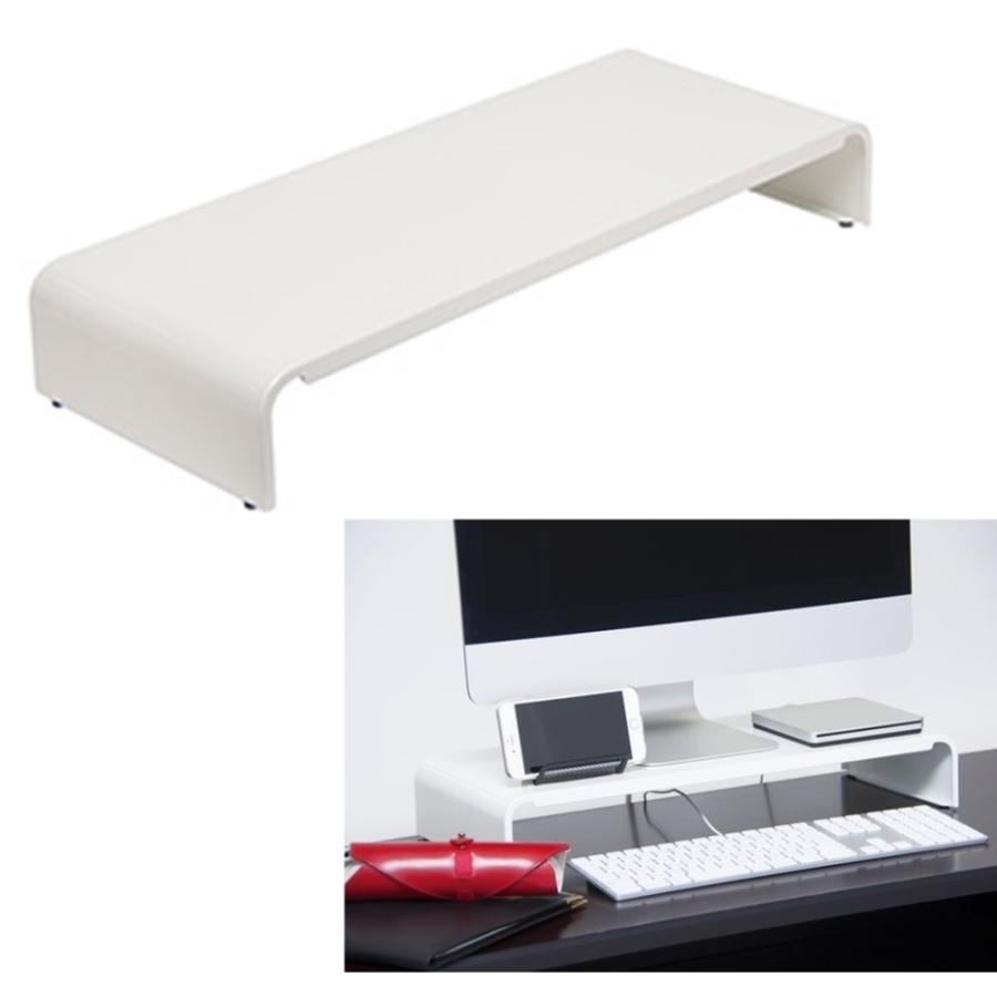 田窪工業所 PCラック キーボード収納 54cm幅 PCR-54WMP ホワイト （幅