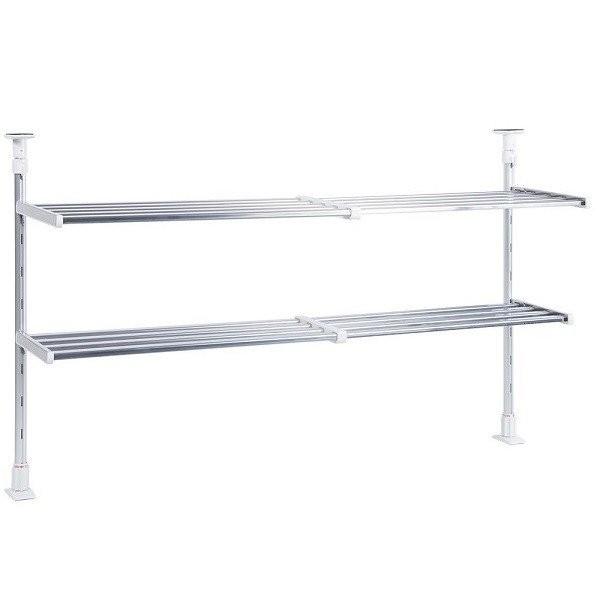 田窪工業所 伸縮つっぱり棚 2段 TP2-90L (幅51.2〜91.7cm 高さ 田窪工業所 伸縮つっぱり棚 2段 TP2-90L (幅51.2〜91.7cm 高さ