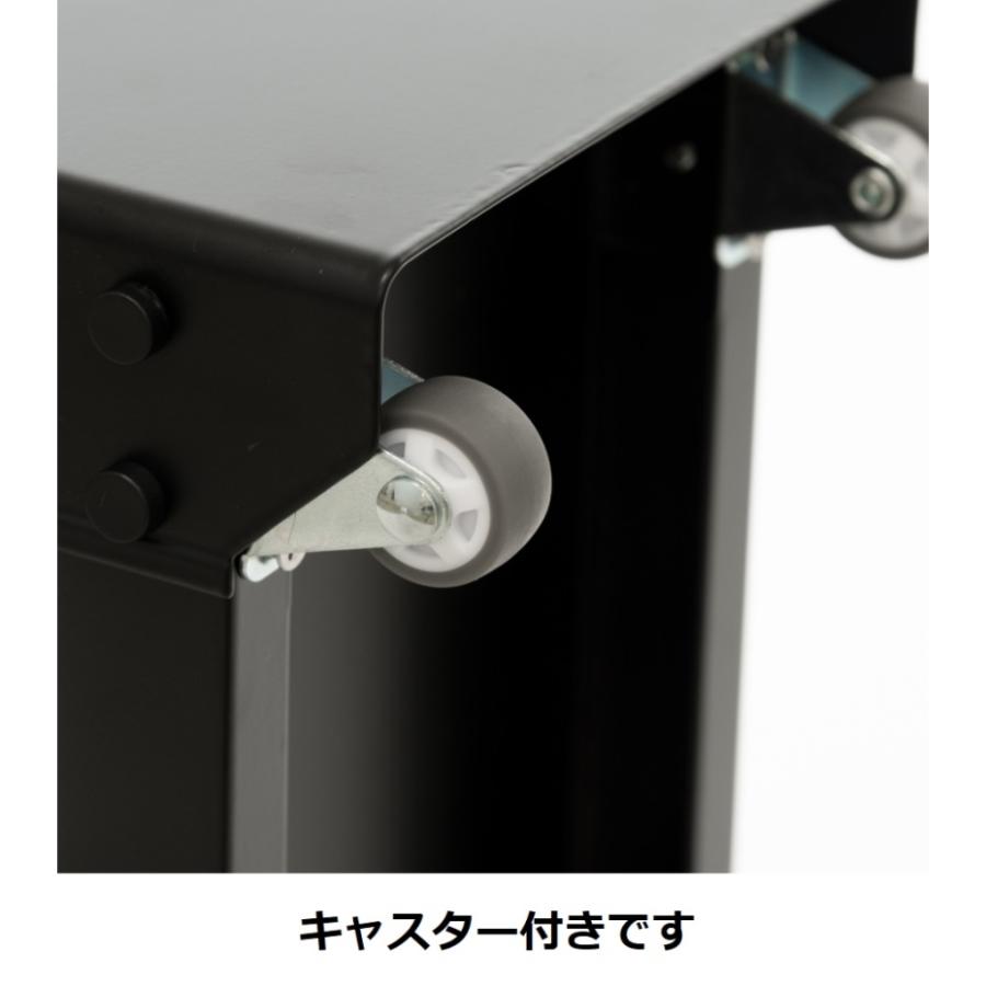 田窪工業所 トールワゴン 幅15cmハイタイプ NWH-150K ブラック  (代引き不可・配達時間指定不可・日祝日配達不可)の画像