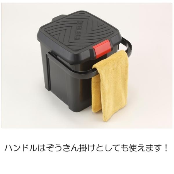 イノマタ化学 3216 かしこいバケツ 17L ブラック (日本製) : くらし壱