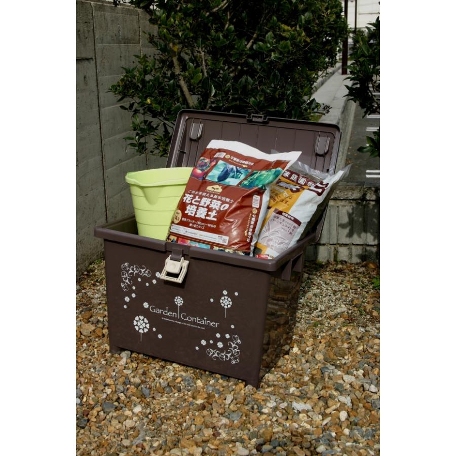 平和工業 ガーデンコンテナ(収納ボックス・宅配ボックス) ブラウン (幅